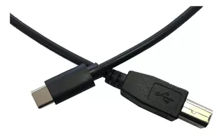 Cable Adaptador Impresora Usb Tipo C A Usb B 1mt 30a 60 W