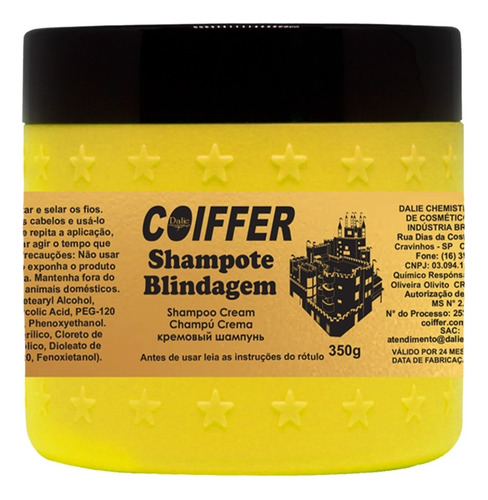 Shampote Blindagem Coiffer 350g Kit 2 Uni Proteção E Hidrata