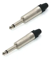 Comprar Neutrik® Np2c® 2 Conectores Plug Ts De 1\u002F4 Plata Nuevo Envio