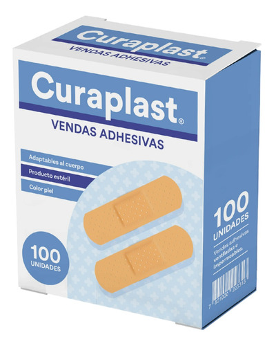 Parche Curita Rectangular Estéril Caja 100 Und