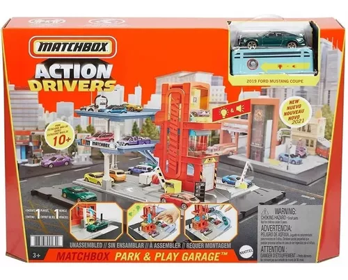 Matchbox - Pista de construção com acessórios para carros de