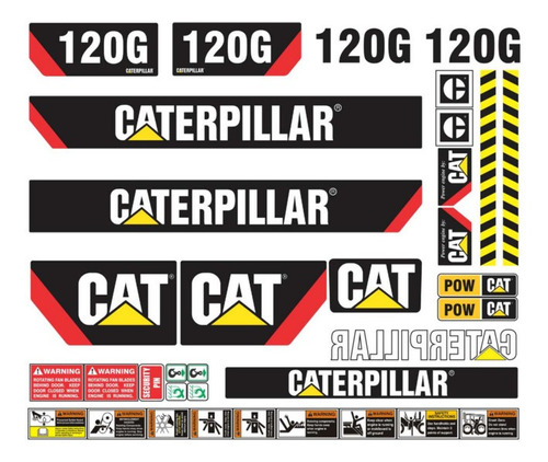 Calcomanías Caterpillar 120g Moderna Originales