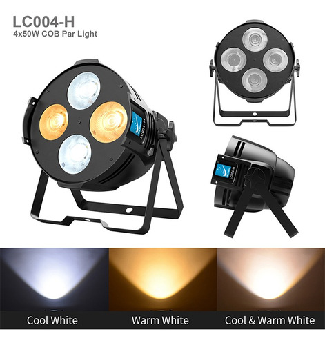 Tacho Par Led Lc004-h Big Dipper Cob Blanco Frio Cálido 160w