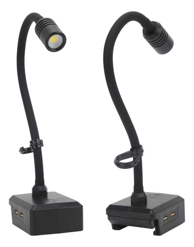 Lámpara De Trabajo Led Cuello De Cisne 3 Modos Mantenimiento