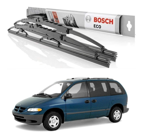 2 Plumas Limpiaparabrisas Bosch Dodge Caravan 1995-2000