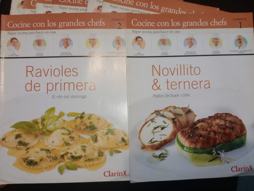 Lote 8 Ejemplares Cocine Con Los Grandes Chefs Clarín