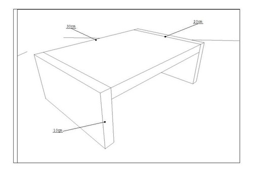 Imagen 5 de 5 de Tarima Elevador Para Monitor (x10) 30x20x10 Cm Color Blanco