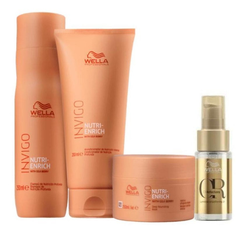 Kit Wella Nutri-enrich Completo + Óleo Oil 30ml