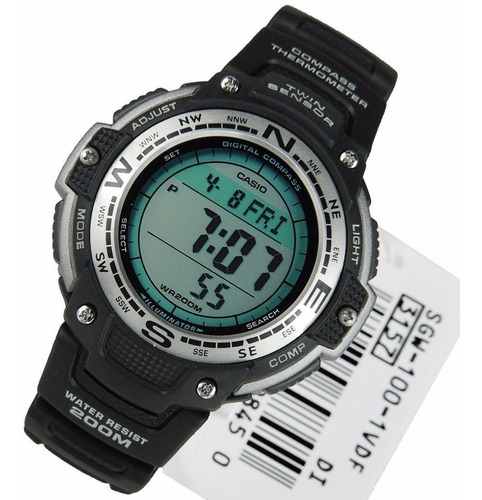 Reloj Casio Sgw 100 Hombre Buceo Termómetro Brújula Digital