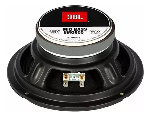 Jbl 8 Mg600 4r Mid-bass Woofer 300w Rms 4 Ohm Playback