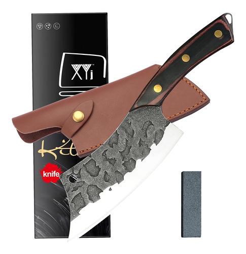 Cuchillo De Cocinero Xyj Táctico Con Hoja Fija Vegetal C Bwb