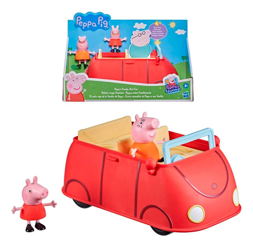 El Auto Rojo De La Familia De Peppa Pig Hasbro Vamos A Jugar