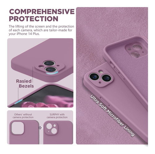 Surphy Diseñado Para El Estuche De iPhone 14 Plus Con Protec