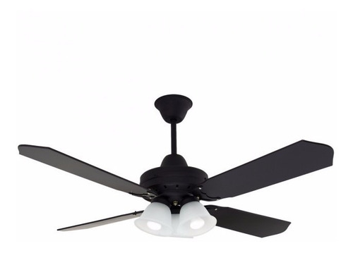 Ventilador Techo Madera 303 Tulipas Vidrio 5 Años Garantia