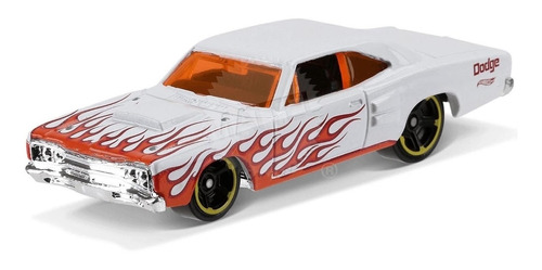 Hot Wheels '69 Dodge Coronet Superbee Blanco Flamas  C19