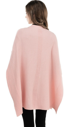 Imagen 2 de 8 de Poncho Capa Cerrado Tejido Fino Estrech Elegante Acanalado.