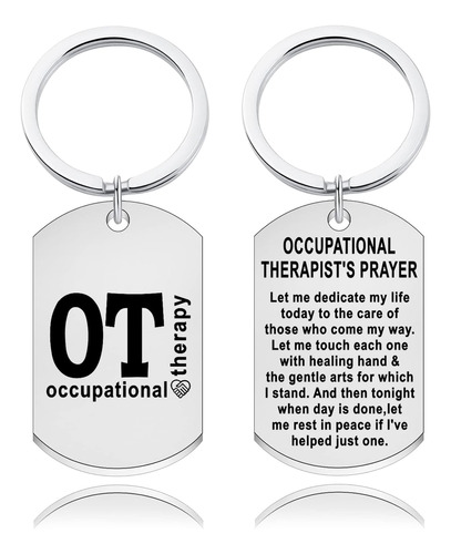 Wkxzmtr Ot Llavero Collar Terapeuta Ocupacional Joyería Ot