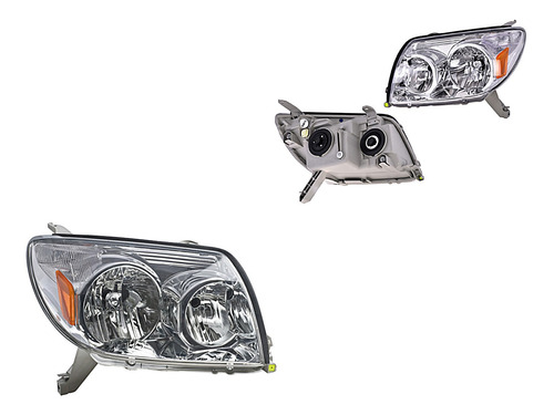 2) Faros Delanteros Depo 4runner Toyota 2003-2005