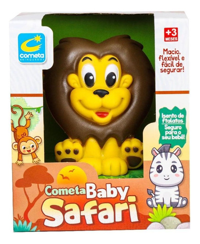 Boneco De Vinil Baby Safari Leão - Cometa