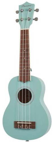 Ukelele Soprano Bamboo U-21 Gris Con Funda