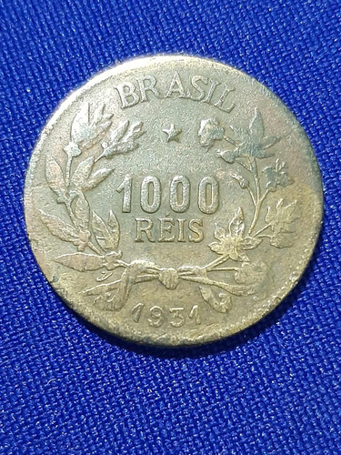 V134 Moeda Antiga 1000 Réis 1931