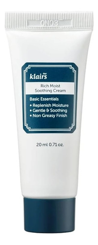 Dearklairs] Crema Calmante Rica Y Húmeda, Para Pieles Sensib