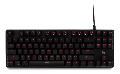 Teclado Gamer Mecânico Alpha Red Dazz Abnt2