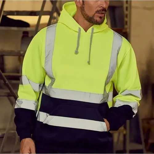 Sudadera Con Capucha De Seguridad De Alta Visibilidad Para Hombre, Reflectante 2023