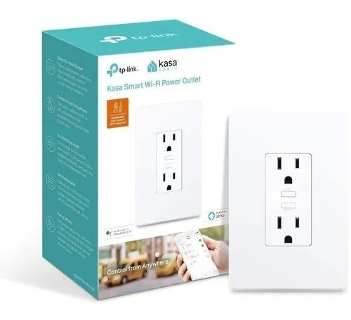 Enchufe Tp-link Kp200 Smart Wifi Control Voz Alexa Y Google