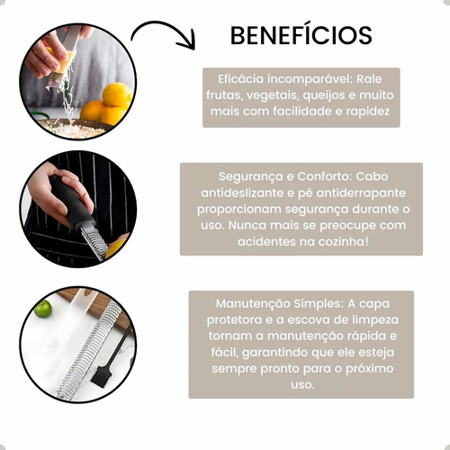 Relador Profissional Filetados Zester Citrus Limão Queijos