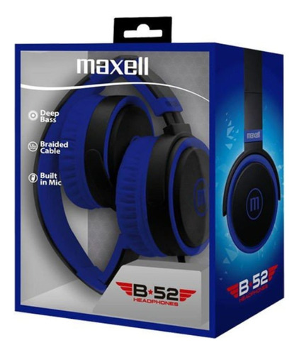  Audifonos Diadema Maxell Hp-b52 - Red Diadema