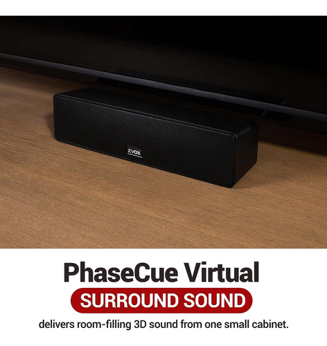 Barra De Sonido Para Tv Con 6 Niveles Zvox Accuvoice Av100