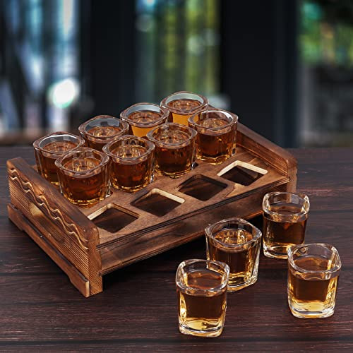 Vaso De Chupito Juego De Soporte Con 12 Vasos De Chupito Tra