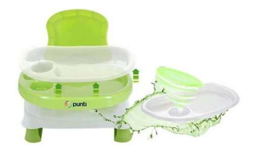 Silla Booster Para Comer Bebe Punti Plegable 3 Alturas