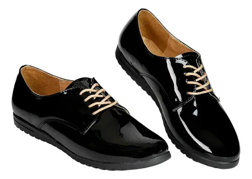 Zapato Cerrado Por Salvaje Tentaci n Mujer Negro Tipo Charol