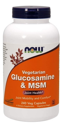 Glucosamine Y Msm Vegetariano 240caps Now,