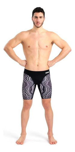 Traje De Baño Jammer De Natacion Negro Marbled Arena