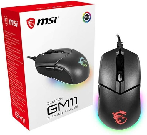 Mouse Gamer Gm11 Clutch Rgb Msi