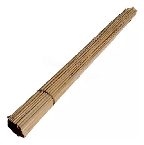 Kit 50 Estacas De Planta Haste Natural Bambu 80cm 