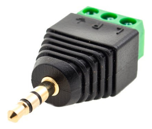 10 Adaptador Conector Estéreo P2 Macho X Borne Kre P/ Cftv