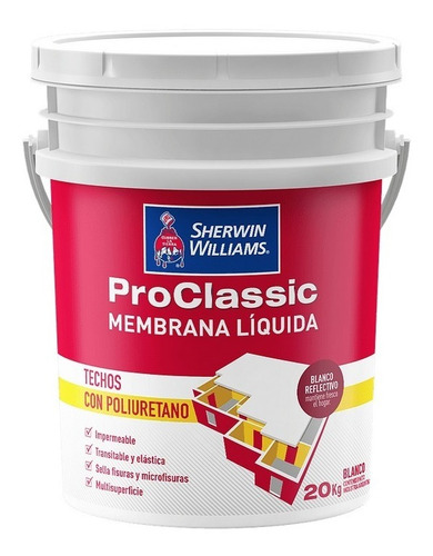 Membrana Líquida Proclassic Blanca 20kg