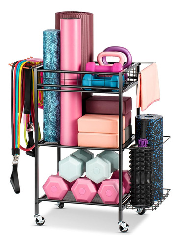 Yoga Mat Storage Rack, Home Gym Workout Equipment Storage Ra