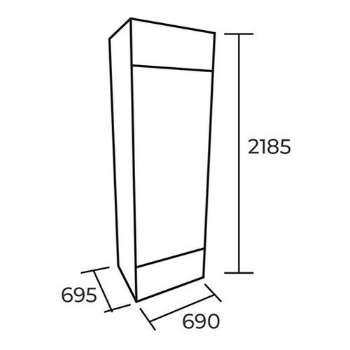 Visicooler Refrigerador Vitrina 457 Litros 218x99x69/dechaus