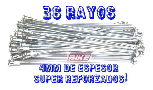 Juego De Rayos Traseros Yamaha Ybr 125 4mm En Shoppingbike