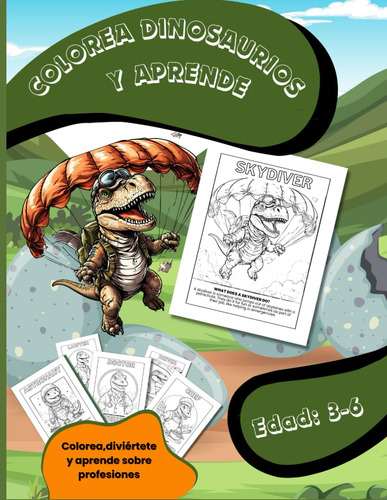 Colorrea Dinosaurios Y Aprende: Tu Hijo Aprenderá Las Profes