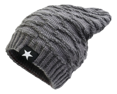 Gorro De Invierno Holgado Unisex Con Forro De Felpa