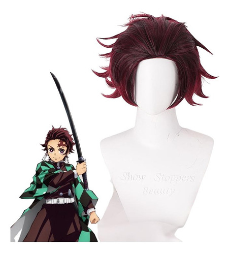 Peluca De Anime Demon Slayer Tachiro Tsukimo Cosplay Peluca