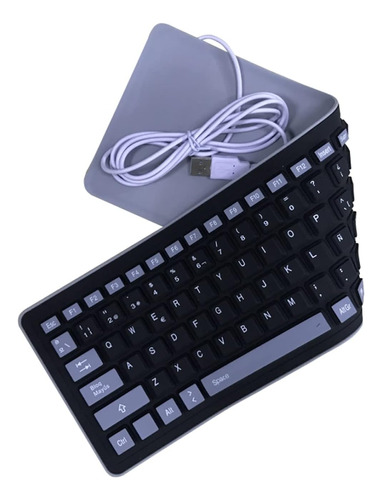 Teclado Plegable Silicona Con Cable Meega/español