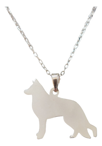 Cadena Collar Perro Pastor Aleman Mujer Niños Plata 925 + Ca