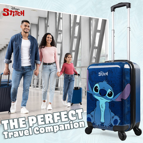 Suitcase Set Disney Stitch Hard Shell 28l, 50l, 91l W/ Wheel